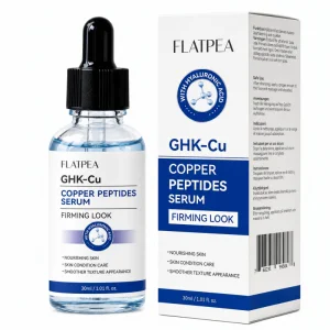 Ghk-cu Copper Peptide Serum Face Neck Tightening Facial Serum Hyaluronic Acid Serum Blue Copper Peptide Serum For Skin Care