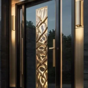 Sturdy Structure Made-in-China Door Residential Size Villa Metal Door Sealing Performance Cast Aluminum Exterior Door