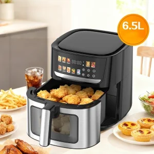 High Power Fast Heating Intelligent air Fryer Multifunctional Fully Automatic Electric Fryer for Frying French Fries and Chicken