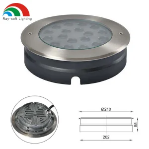 Recessed Ultra-Thin LED Ground Light Outdoor Waterproof Park Square Step Lawn Courtyard Inground Lighting