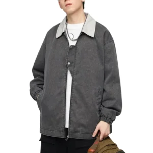 OEM ZD oversize men's vintage bomber jacket