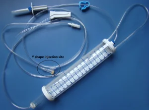 Conjunto de bureta de infusión para cuidado neonatal