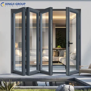 High-Quality Waterproof Bifold Doors Windows Aluminum Balcony Sliding Folding Door