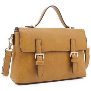 Bolso cruzado de mensajero de cuero vegano