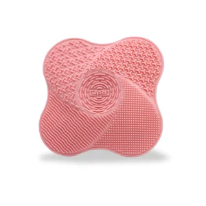 Tapete de Limpeza de Pincéis de Maquiagem de Silicone com Ventosa, Almofada Scrubber Multifuncional