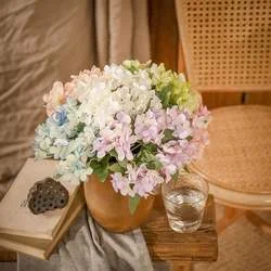 Silk Hydrangea Flowers