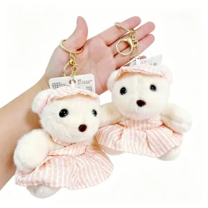 Cute Stuffed Animal Bear Rabbit Duck Anime Plush Key Chain, Fashion Accessory Backpack Clips, Kindergarten Gift, Handbag Pendant