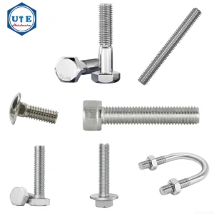 Stainless Steel Fasteners Nuts and Bolts/Hexagonal Bolts and Nuts/DIN603 Carriage Bolt/U/ Wheel Bolt/ Thread Rod /Hex Flange/Anchor/Eye /Stud Bolt with Nut
