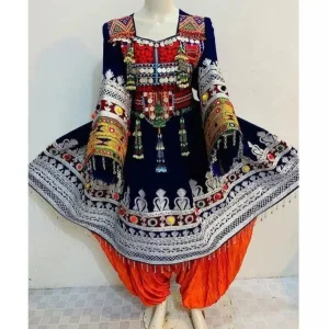 Outdoor Vintage Afghani Salwar Kameez Girls Lace Breathable Cashmere Chiffon Plain Dyed Heavy Weight Multi Colors Maxi Frock