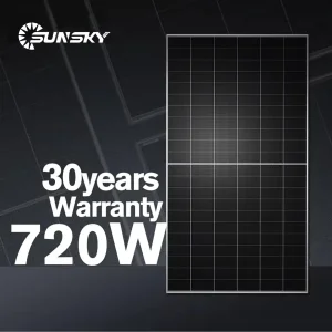 Hot Sale Half Cell Thin Solar Panels 500W 550W 700W 720W Bifacial Perc Monocrystalline Module Solar Panel Wholesale 580W 585W 590W 595W 600W