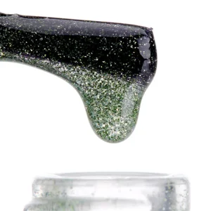Private Label No Wipe Top Coat Glitter Silver Crystal Diamond Top Coat Glossy Gel Polish