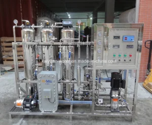500 Liter Per Hour Electrodeionization EDI Demineralized Deionized Water Purification System for Surface Cleaning, Industrial Boiler