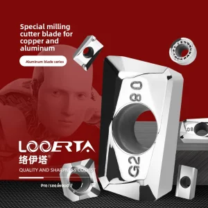 LOOERTA CNC High Gloss Aluminum Milling Inserts APKT1604/1135/RPGT1003 10T3moe-js 1204 Copper Aluminum Special Cutter Inserts