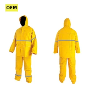 Yellow Industrial Rain Coat Suit