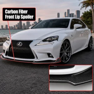 HYM Custom Carbon Fiber Front Lip Spoiler for Lexus IS GS Exterior Body Kit OEM ODM Lightweight Car Modification Accessories