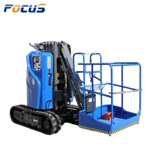 Electric Telescopic Mast Lift Hydraulic Indoor Outdoor Vertical Platform Lift with Charging Protection System