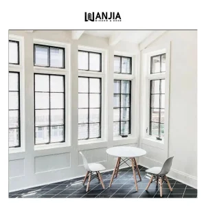 Custom Villa House Aluminum Fixed Window with Waterproof Glass