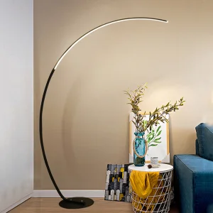 Nordic Arc Shape Floor Lamp Modern LED Dimmable Remote Control Arc Floor Lamp (WH-MFL-10)
