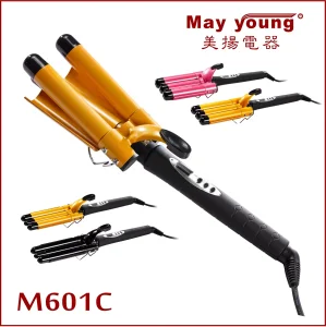 Factory Price Triple Barrel Waver Ceramic Automatic Hair Curler Curling Iron