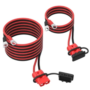 2AWG كابل تمديد بأسلوب أندرسون 4FT 10FT 175A موصلات أندرسون للطاقة توصيل فصل مقبس للألواح الشمسية