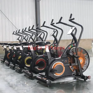 Wholesale Customized Exercise Spinning Air Bike Wind Resistance Home Gym Commercial Use Fitness Exercise Bike