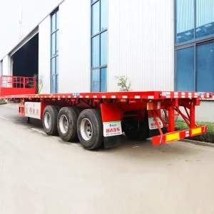 High-Quality European-Style Flatbed Semi-Trailer, Exquisite Craftsmanship, Elegant Appearance, Combining Practicality and Aesthetics Factories, SKD