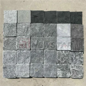 Natural Stone Landscaping Paving Granite Cube Black Basalt Graniteg684 Cobblestone
