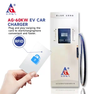 Dustproof Indoor Intelligent Fast 60kw DC Fast EV Electric Car Charger