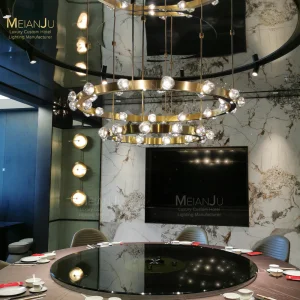 Modern Stainless Steel Chandeliers