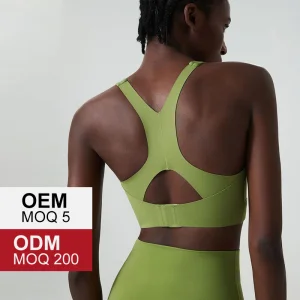 New Arrival High Support Adjustable Hasp Skin Friendly Beauty Back Naked Feeling Yoga Sports Gym Bra for Women