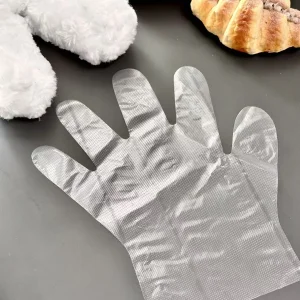 Textured Grip LDPE Gloves for Handling Oily Food and Wet Items Safely