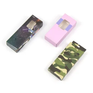 Colorful Package Paper Packaging 1ml Folding Slide Drawer 1g Disposable Cartridge Box