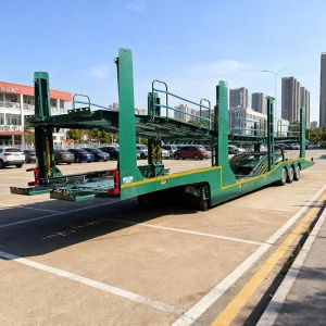 Robust Structure 3 Axle Double Deck Car Hauler Semi Trailer for Secure Transport
