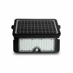 Multi-functional Square Solar Flood Lights Outdoor Home Waterproof PIR Motion Sensor LED Wireless Wall Lamp Garden Balcony