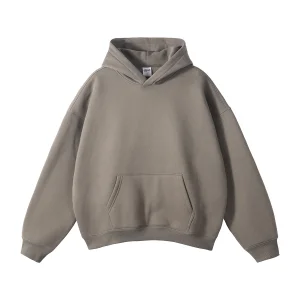 High Quality Oversized Drop Shoulder Hoodie Stringless