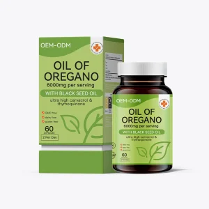 Private Label Oil Of Oregano Antioxidant Dietary Supplement For Adults 60 Capsules Improve Immunity OEM/ODM