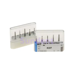 Kit de Pulido para Estudiantes Principiantes de Burs de Diamante Ra 4107 Fábrica de Taladros Dentales