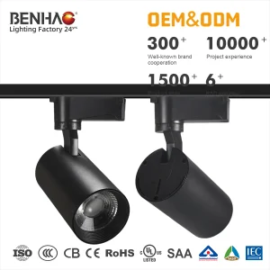 Wholesale Indoor COB LED Spotlight Adjustable Track Lighting for Commercial Interiors