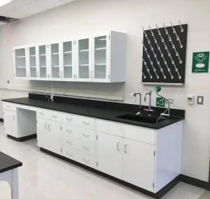 Customized Laboratory Work Benches Modern School Laboratory Furniture Steel Cosmetics Manufacturing Mineral Laboratory