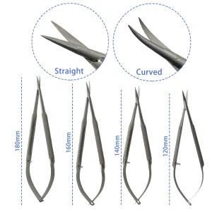 Curved Straight Micro Castroviejo Cornea Scissors