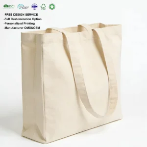 Promotional Personalized Blank Plain Cotton Canvas Bags Reusable Shopping Cotton Tote Bags with Custom Printed Logo