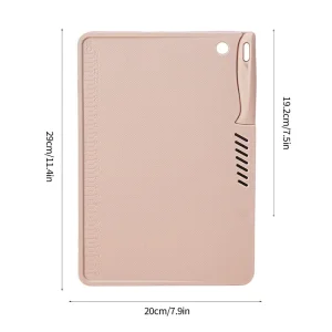 Kitchen Tool Combo Non-Slip PP Cutting Board with Knife Set FDA Food Grade Plastic Chopping Board