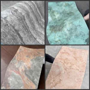 Wall Decorative Artificial Travertine Stones Wholesale Outdoor Indoor Fireproof Foldable Soft Tiles 1200X3000mm