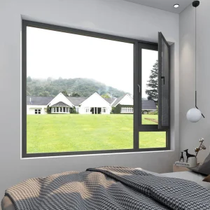 China Factory Custom Modern Style Soundproof Aluminum Alloy Frame Casement Window