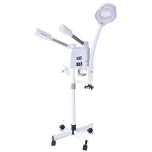 3 in 1 Nano Mist Spray Cold Hot Steamer with LED Magnifying Lamp for Skin Moisture