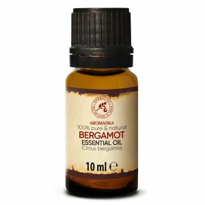 Aromatika Natural Cold Pressed Bergamot Essential Oil 10ml 100% Pure Peel Extract for Combination/Oily/All Skin Types