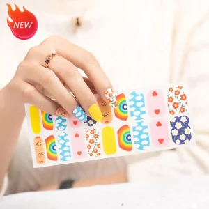 New UV Full Cover Patch Gel Halal Nail Polish Nail Stickers