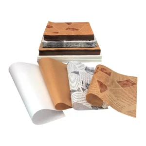 Custom Burger Kraft Grease Proof Paper