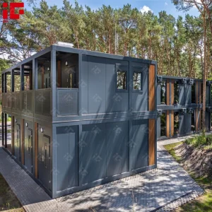 2 Storey Container Building Luxury Modular Container Hotel Prefab Apartment