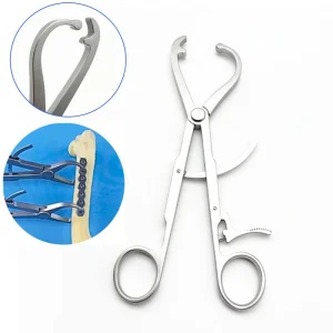Bone Holding Forceps Serrated Jaw Soft Ratchet Bone Holding Forceps Orthopedic Instrument